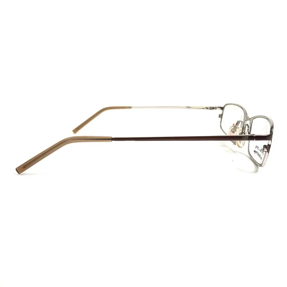 New Balance Eyeglasses Frames NB 353-2 Brown Silver Rectangular 53-17-135